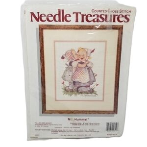 Needle Treasures Counted Cross Stitch Hummel Telling Her Secret Vintage 02610